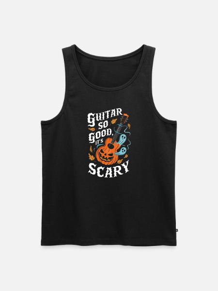 Musical, Pumpkin, Autumn, Vibes, Spooky - Men's Premium Organic Tank Top - black