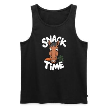 Funny horse motifs for horse lovers and - Men's Premium Organic Tank Top - black - Front - Michal (187cm)