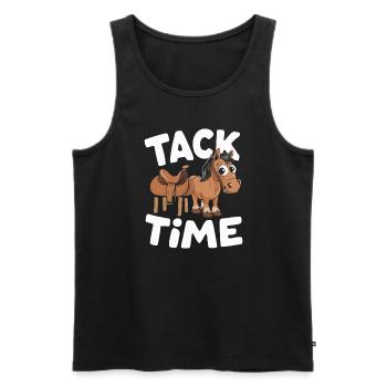 Funny horse motifs for horse lovers and - Men's Premium Organic Tank Top - black - Front - Michal (187cm)