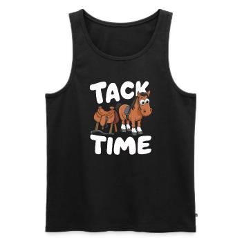Funny horse motifs for horse lovers and - Men's Premium Organic Tank Top - black - Front - Michal (187cm)
