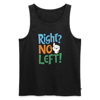 Linkshänder Lefty Left-hander Leftie Buddy - Men's Premium Organic Tank Top - black - Front - Michal (187cm)