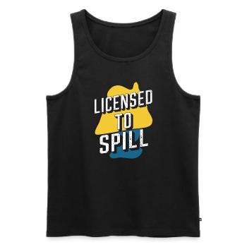 School administrators School staff Caretakers - Men's Premium Organic Tank Top - black - Front - Michal (187cm)