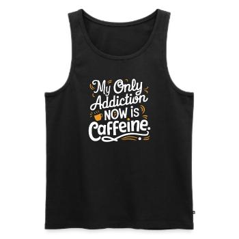 Rétablissement de la dépendance à l’alcool Sobriété AA - Débardeur bio Premium Homme - noir - Devant - Michal (187cm)