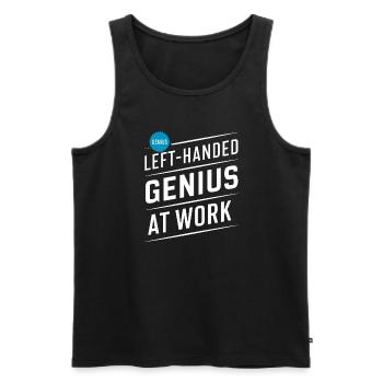 Linkshänder Lefty Left-hander Leftie Buddy - Men's Premium Organic Tank Top - black - Front - Michal (187cm)