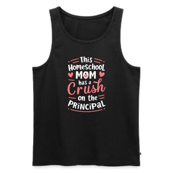 Homeschool Mom Dad Family Life Community Journey - Men's Premium Organic Tank Top - black - Front - Michal (187cm)