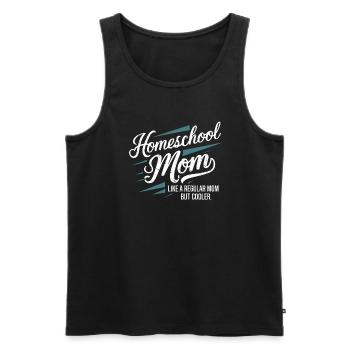 Homeschool Mom Dad Family Life Community Journey - Men's Premium Organic Tank Top - black - Front - Michal (187cm)