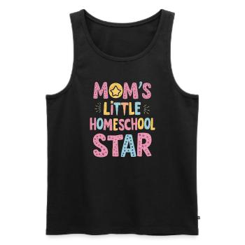 Homeschool Mom Dad Family Life Community Journey - Men's Premium Organic Tank Top - black - Front - Michal (187cm)