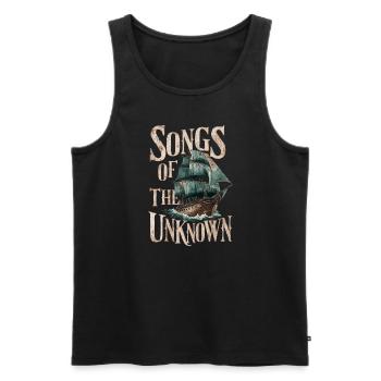 Sailors Sea Shanty Singing Ship Adventures - Men's Premium Organic Tank Top - black - Front - Michal (187cm)
