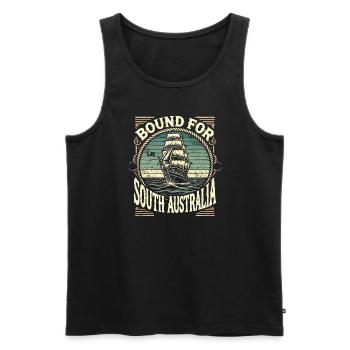 Sailors Sea Shanty Singing Ship Adventures - Männer Premium Bio Tank Top - Schwarz - Vorne - Michal (187cm)