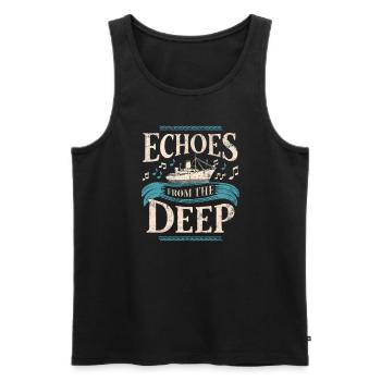 Sailors Sea Shanty Singing Ship Adventures - Männer Premium Bio Tank Top - Schwarz - Vorne - Michal (187cm)