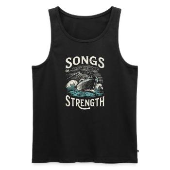 Sailors Sea Shanty Singing Ship Adventures - Männer Premium Bio Tank Top - Schwarz - Vorne - Michal (187cm)
