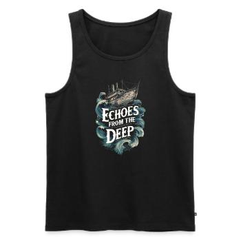 Sailors Sea Shanty Singing Ship Adventures - Männer Premium Bio Tank Top - Schwarz - Vorne - Michal (187cm)