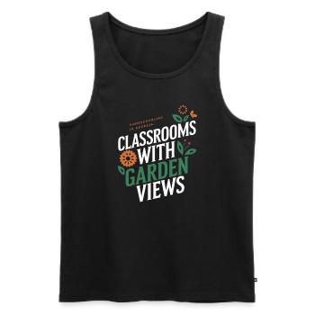 Georgia Homeschool Mom Life in Peach State - Men's Premium Organic Tank Top - black - Front - AI Model Male 178 light (178cm)