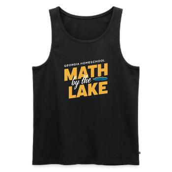 Georgia Homeschool Mom Life in Peach State - Men's Premium Organic Tank Top - black - Front - AI Model Male 178 light (178cm)
