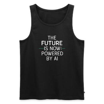 Faszinierende Welt Der Robotik Und Künstlichen - Männer Premium Bio Tank Top - Schwarz - Vorne - AI Model Male 178 light (178cm)