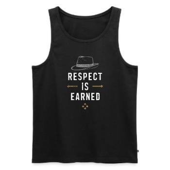 Mafia Lifestyle Crime Mobster Gangster Style - Männer Premium Bio Tank Top - Schwarz - Vorne - AI Model Male 178 light (178cm)