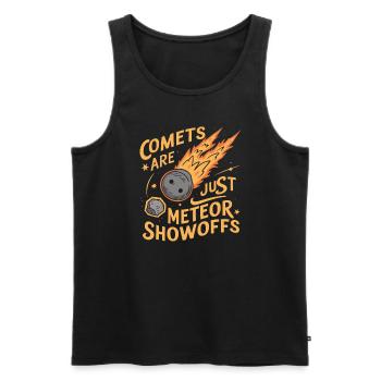 Stargazing And Meteor Shower Enthusiast - Männer Premium Bio Tank Top - Schwarz - Vorne - AI Model Male 178 light (178cm)