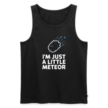 Stargazing And Meteor Shower Enthusiast - Men's Premium Organic Tank Top - black - Front - AI Model Male 178 light (178cm)