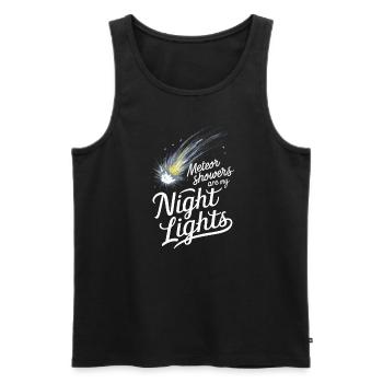 Stargazing And Meteor Shower Enthusiast - Männer Premium Bio Tank Top - Schwarz - Vorne - AI Model Male 178 light (178cm)