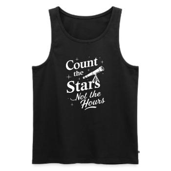 Stargazing And Meteor Shower Enthusiast - Männer Premium Bio Tank Top - Schwarz - Vorne - AI Model Male 178 light (178cm)