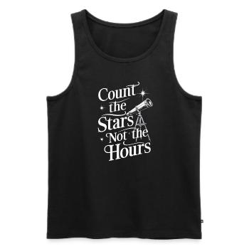 Stargazing And Meteor Shower Enthusiast - Männer Premium Bio Tank Top - Schwarz - Vorne - AI Model Male 178 light (178cm)