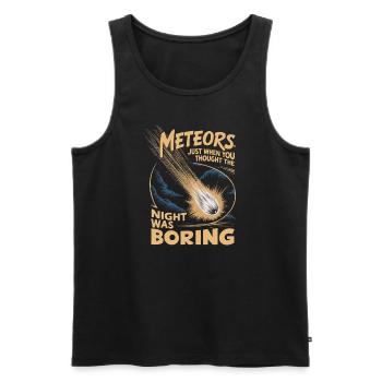 Stargazing And Meteor Shower Enthusiast - Männer Premium Bio Tank Top - Schwarz - Vorne - AI Model Male 178 light (178cm)