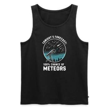 Stargazing And Meteor Shower Enthusiast - Männer Premium Bio Tank Top - Schwarz - Vorne - AI Model Male 178 light (178cm)