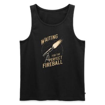 Stargazing And Meteor Shower Enthusiast - Männer Premium Bio Tank Top - Schwarz - Vorne - AI Model Male 178 light (178cm)