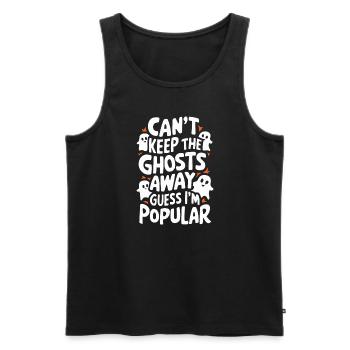 Ghost Bait Halloween Parapsychology Paranormal - Men's Premium Organic Tank Top - black - Front - AI Model Male 178 light (178cm)