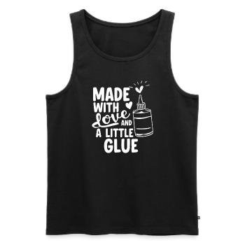 Cardmaker Scrapbooking Card Making Sets For - Men's Premium Organic Tank Top - black - Front - AI Model Male 178 light (178cm)