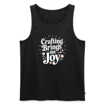 Cardmaker Scrapbooking Card Making Sets For - Men's Premium Organic Tank Top - black - Front - AI Model Male 178 light (178cm)