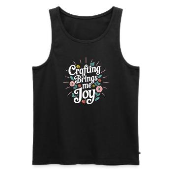 Cardmaker Scrapbooking Card Making Sets For - Men's Premium Organic Tank Top - black - Front - AI Model Male 178 light (178cm)