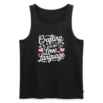 Cardmaker Scrapbooking Card Making Sets For - Men's Premium Organic Tank Top - black - Front - AI Model Male 178 light (178cm)