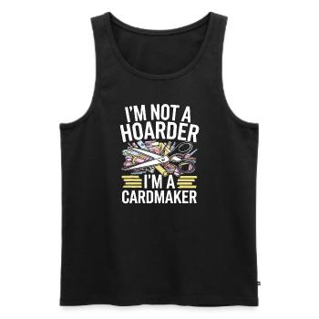 Cardmaker Scrapbooking Card Making Sets For - Men's Premium Organic Tank Top - black - Front - AI Model Male 178 light (178cm)