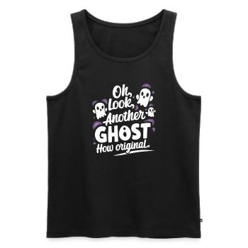 Ghost Bait Halloween Parapsychology Paranormal - Men's Premium Organic Tank Top - black - Front - AI Model Male 178 light (178cm)