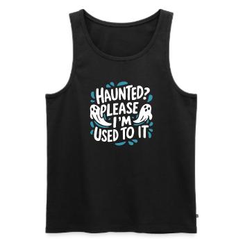 Ghost Bait Halloween Parapsychology Paranormal - Men's Premium Organic Tank Top - black - Front - AI Model Male 178 light (178cm)
