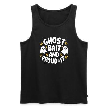 Ghost Bait Halloween Parapsychology Paranormal - Men's Premium Organic Tank Top - black - Front - AI Model Male 178 light (178cm)