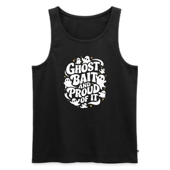 Ghost Bait Halloween Parapsychology Paranormal - Men's Premium Organic Tank Top - black - Front - AI Model Male 178 light (178cm)