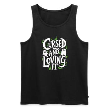 Ghost Bait Halloween Parapsychology Paranormal - Men's Premium Organic Tank Top - black - Front - AI Model Male 178 light (178cm)