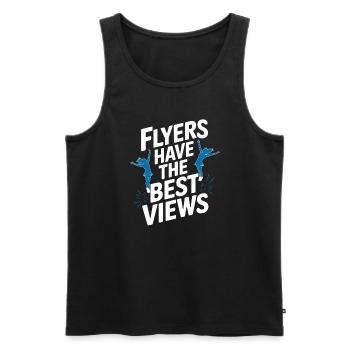 Cheerleading and Stunt Team Training for Spirit - Men's Premium Organic Tank Top - black - Front - AI Model Male 178 light (178cm)
