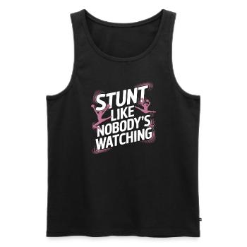 Cheerleading and Stunt Team Training for Spirit - Men's Premium Organic Tank Top - black - Front - AI Model Male 178 light (178cm)