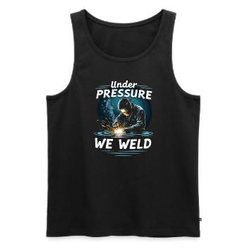 Underwater Welding Marine Diver Professions - Men's Premium Organic Tank Top - black - Front - Michal (187cm)