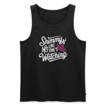 Rhythmic movements in oriental dance: - Men's Premium Organic Tank Top - black - Front - AI Model Male 178 light (178cm)