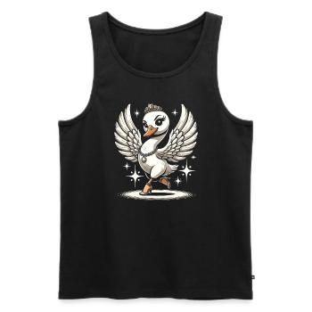 Rhythmic movements in oriental dance: - Men's Premium Organic Tank Top - black - Front - AI Model Male 178 light (178cm)