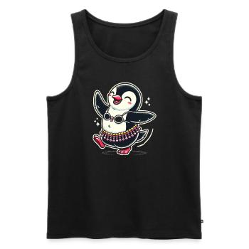 Rhythmic movements in oriental dance: - Men's Premium Organic Tank Top - black - Front - AI Model Male 178 light (178cm)