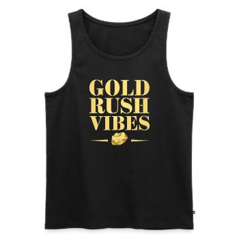 Goldrausch Abenteuer Goldsucher Schatzsuche - Männer Premium Bio Tank Top - Schwarz - Vorne - AI Model Male 178 light (178cm)