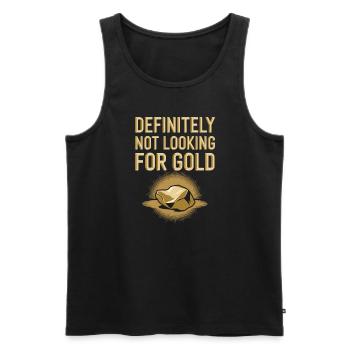 Goldrausch Abenteuer Goldsucher Schatzsuche - Männer Premium Bio Tank Top - Schwarz - Vorne - AI Model Male 178 light (178cm)