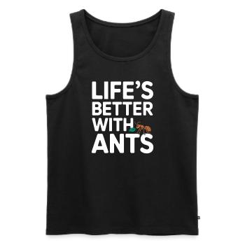 Ant Farm Enthusiast Ant Keeping Ant Colony Builder - Männer Premium Bio Tank Top - Schwarz - Vorne - Michal (187cm)