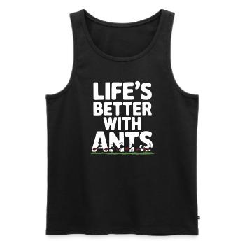 Ant Farm Enthusiast Ant Keeping Ant Colony Builder - Männer Premium Bio Tank Top - Schwarz - Vorne - Michal (187cm)
