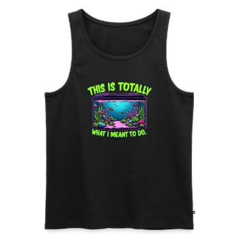 Aquascaping Enthusiast Underwater Gardening - Men's Premium Organic Tank Top - black - Front - AI Model Male 178 light (178cm)